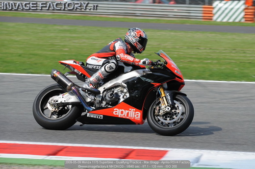 2009-05-09 Monza 1175 Superbike - Qualifyng Practice - Max Biaggi - Aprilia RSV4 Factory